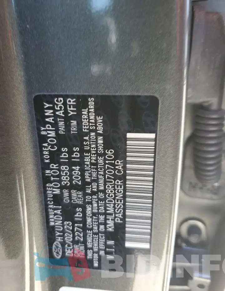 KMHLM4DG8RU707106 Photo# 12