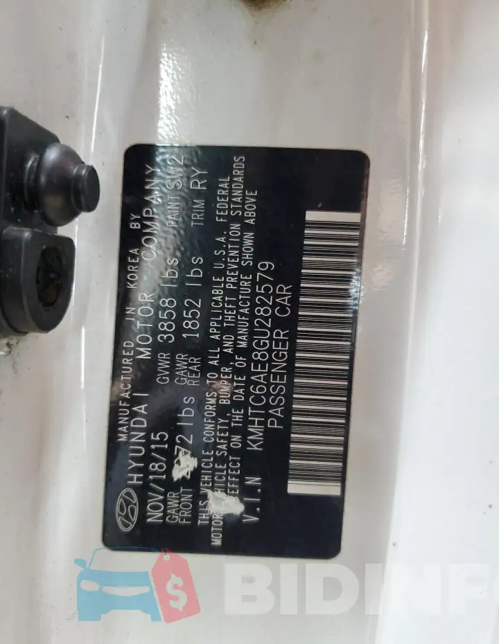 KMHTC6AE8GU282579 Photo# 12