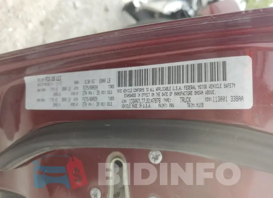 1C6RR7LT7JS147876 Photo# 13