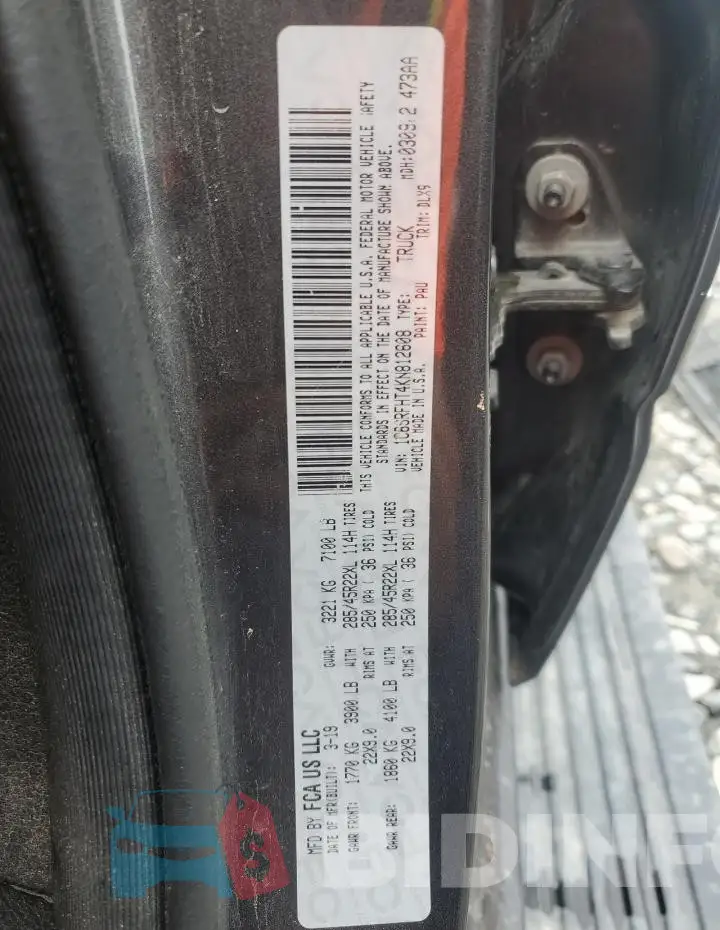 1C6SRFHT4KN812608 Photo# 13