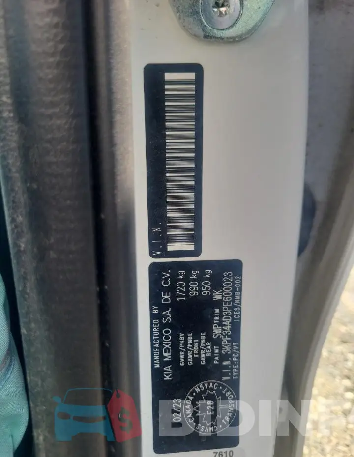 3KPF34AD3PE600023 Photo# 12