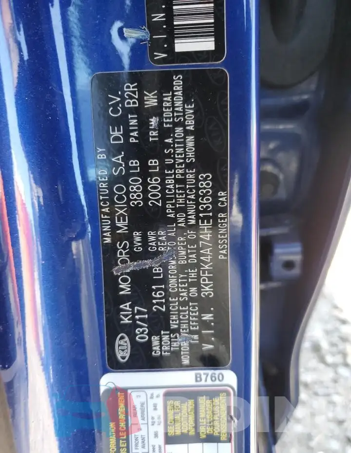 3KPFK4A74HE136383 Photo# 13