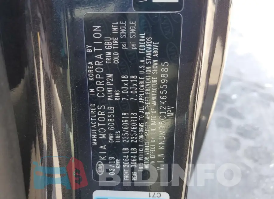 KNDMB5C12K6559885 Photo# 13