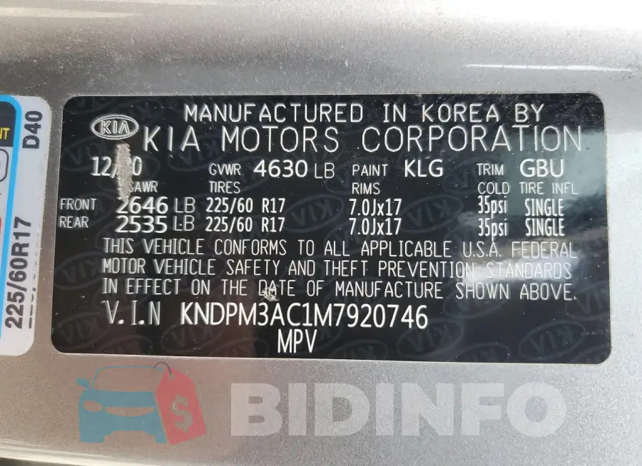 KNDPM3AC1M7920746 Photo# 12
