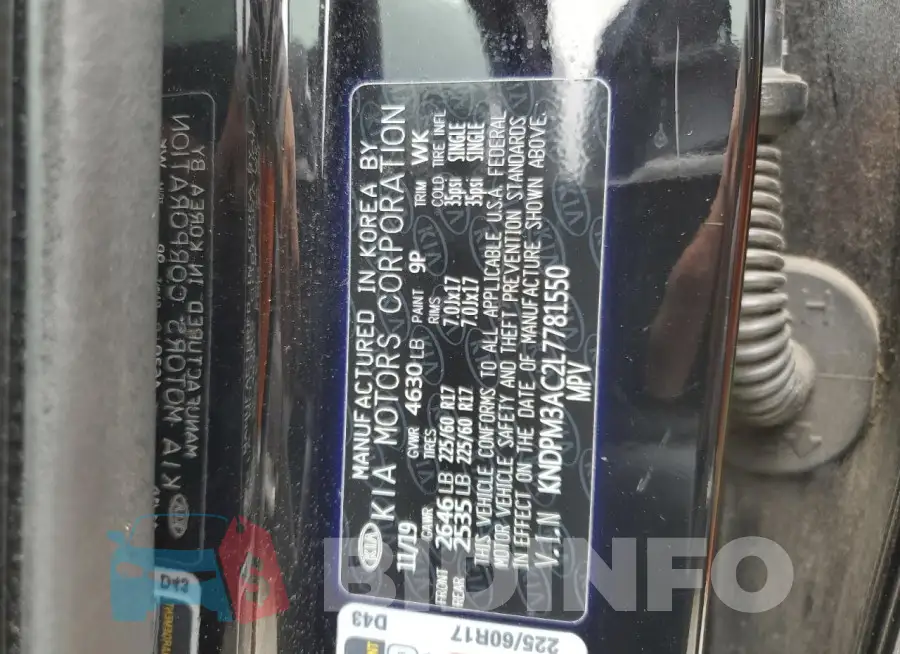 KNDPM3AC2L7781550 Photo# 14