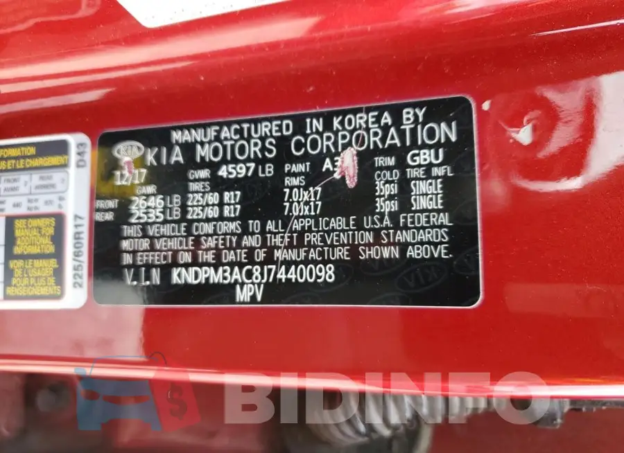 KNDPM3AC8J7440098 Photo# 13