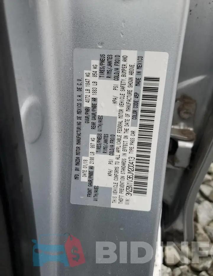 3MZBN1V36JM200413 Photo# 12