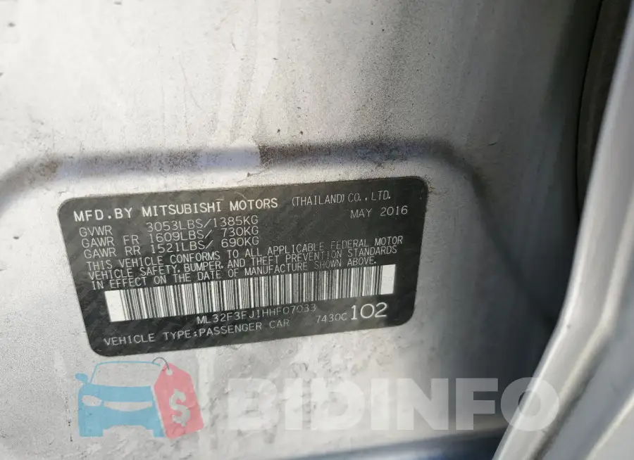 ML32F3FJ1HHF07033 Photo# 12
