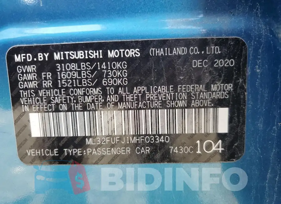 ML32FUFJ1MHF03340 Photo# 12