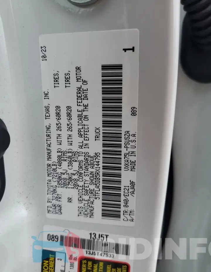 5TFLA5DB5RX144795 Photo# 13
