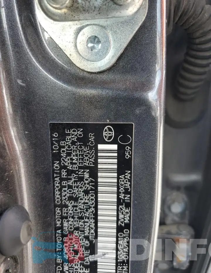 JTDKARFP3H3001717 Photo# 12