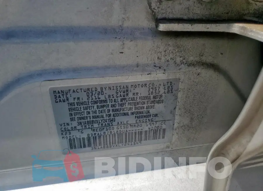 3N1AB8BVXLY241549 Photo# 12