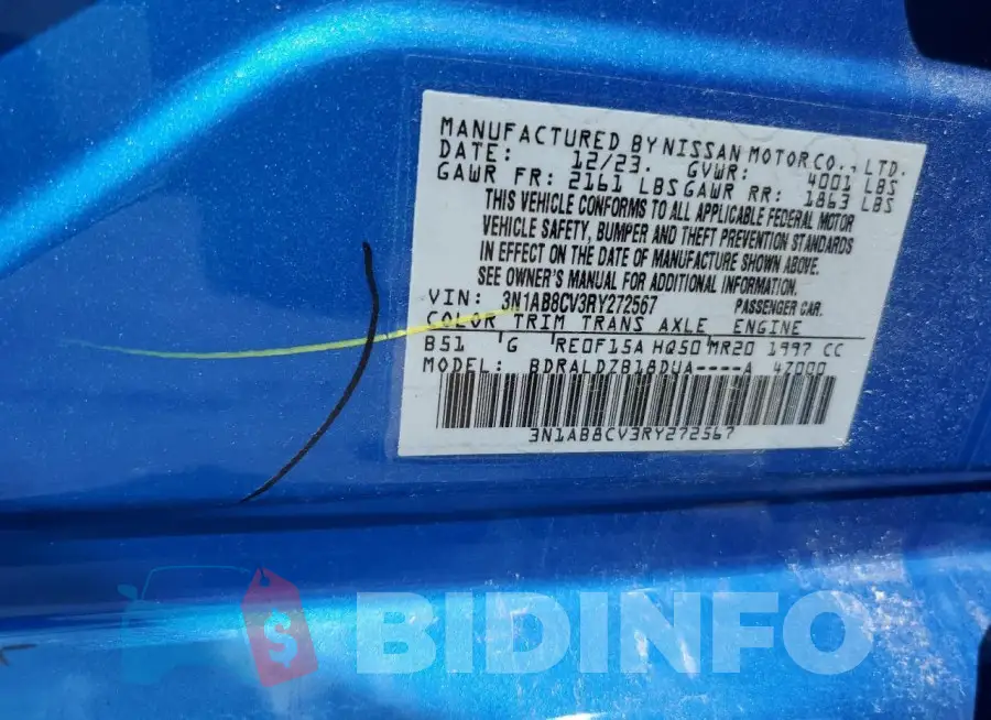 3N1AB8CV3RY272567 Photo# 12