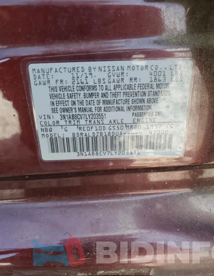 3N1AB8CV7LY203551 Photo# 12