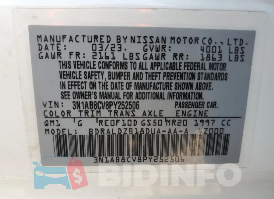 3N1AB8CV8PY252506 Photo# 12