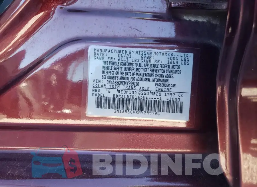 3N1AB8CVXMY299726 Photo# 12