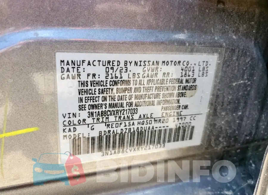 3N1AB8CVXRY217033 Photo# 13