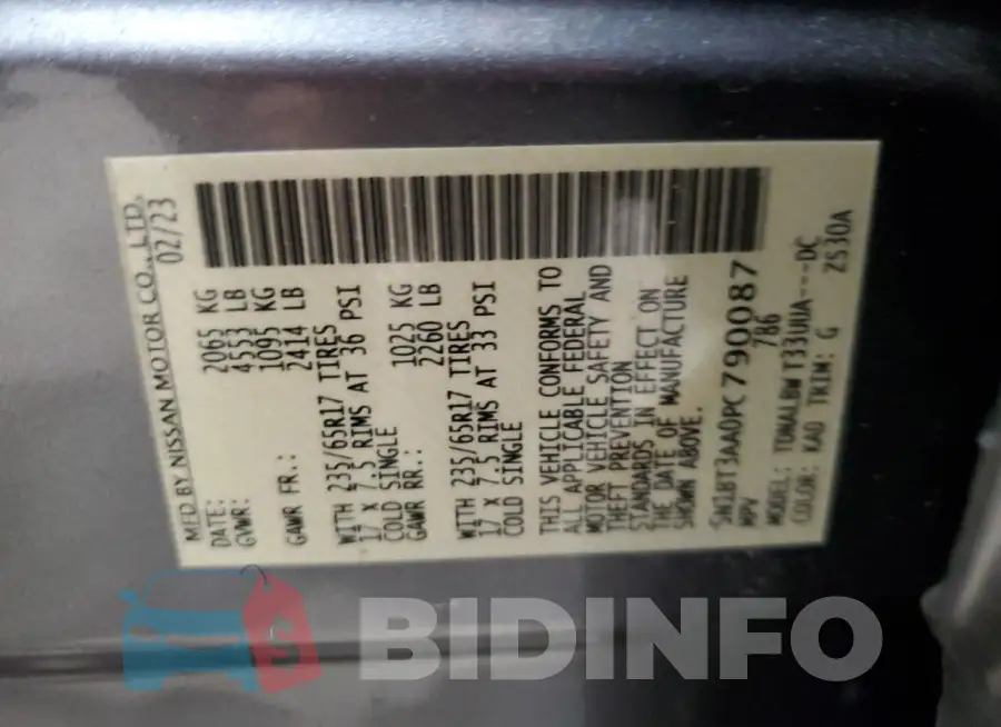 5N1BT3AA0PC790087 Photo# 14