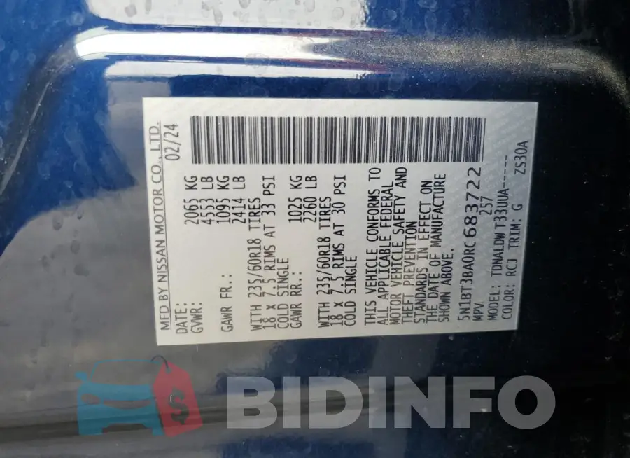 5N1BT3BA0RC683722 Photo# 13