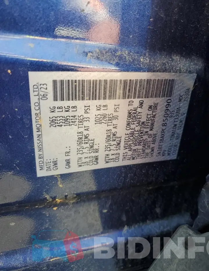 5N1BT3BAXPC850990 Photo# 13