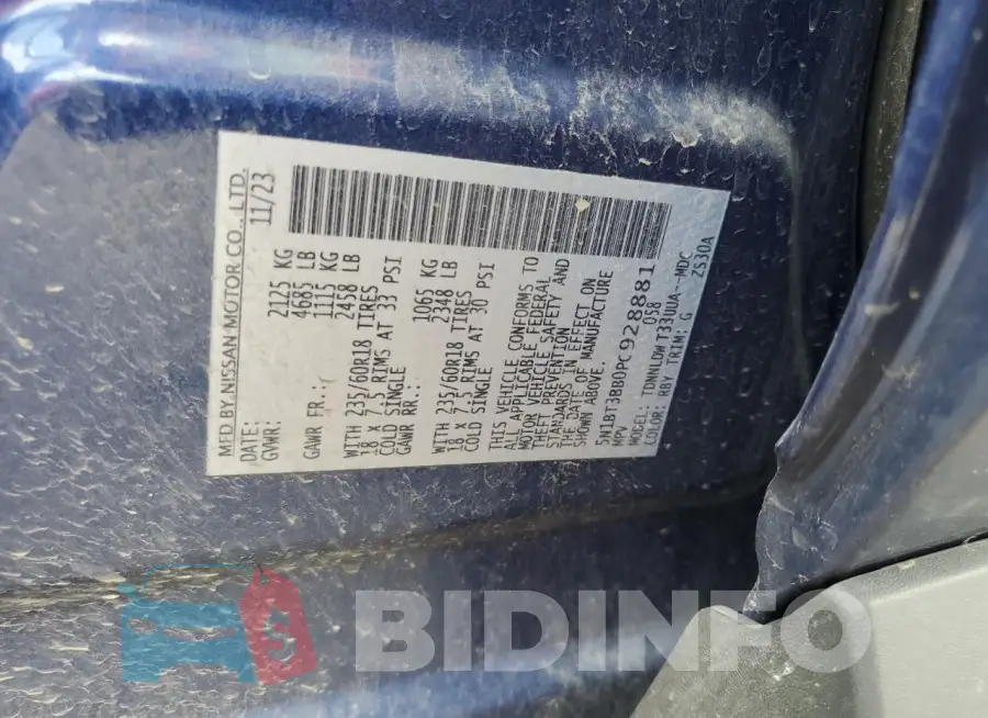 5N1BT3BB0PC928881 Photo# 13