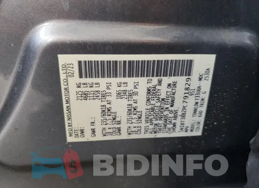 5N1BT3BB2PC791829 Photo# 13