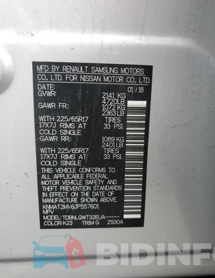 KNMAT2MV6JP557601 Photo# 13