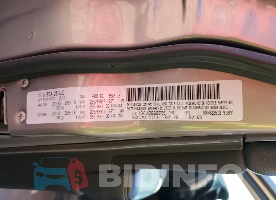 1C4PJMCB6GW267991 Photo# 13