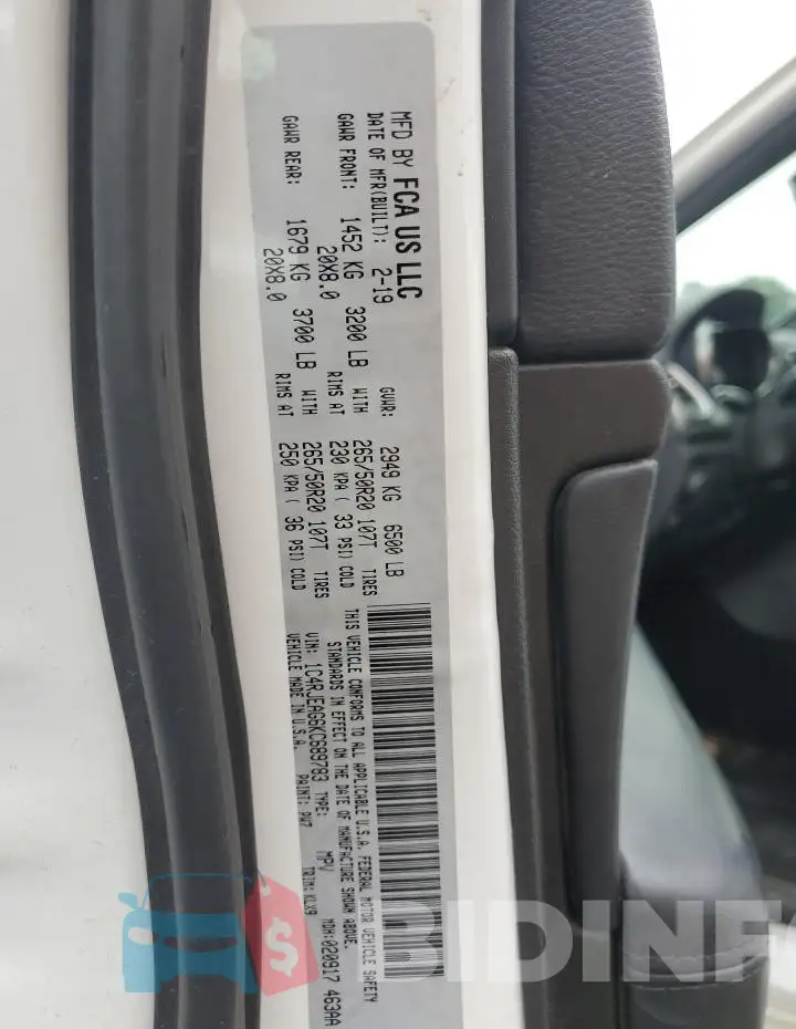 1C4RJEAG6KC689783 Photo# 12