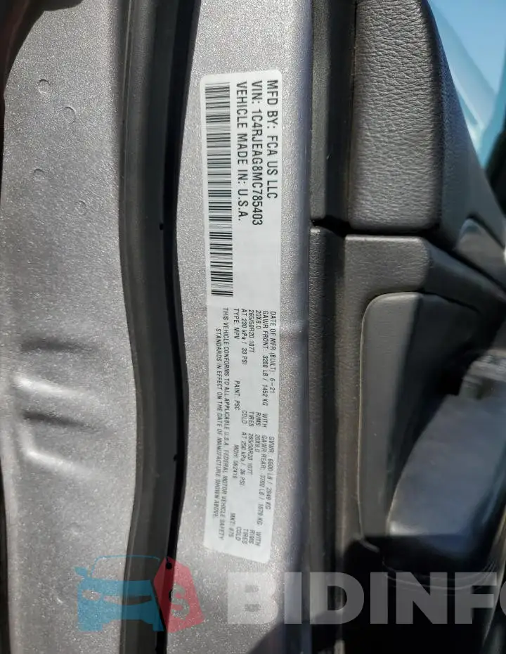 1C4RJEAG8MC785403 Photo# 12