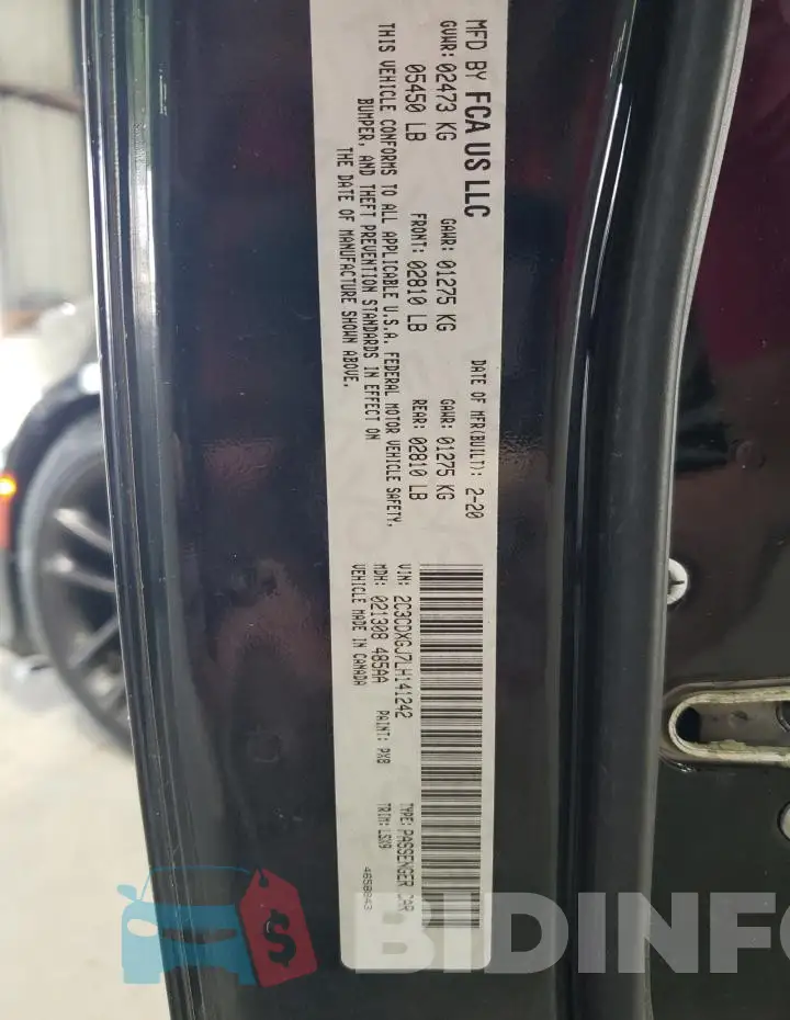 2C3CDXGJ7LH141242 Photo# 12