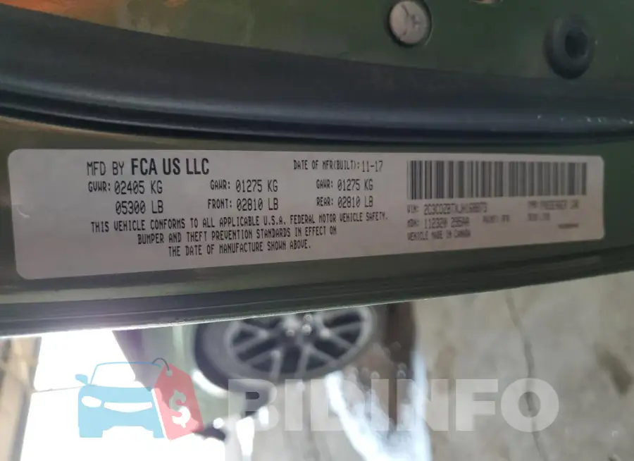 2C3CDZBTXJH168873 Photo# 12