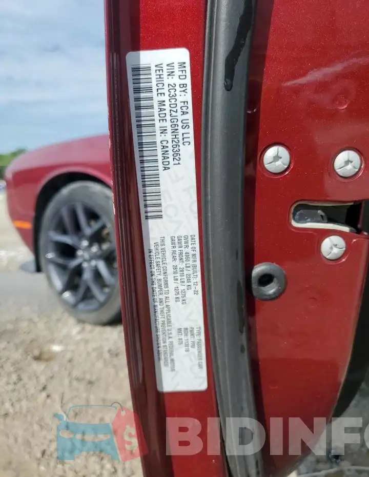 2C3CDZJG6NH263621 Photo# 13