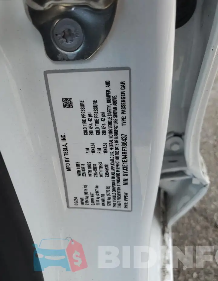 5YJ3E1EA4RF786437 Photo# 12