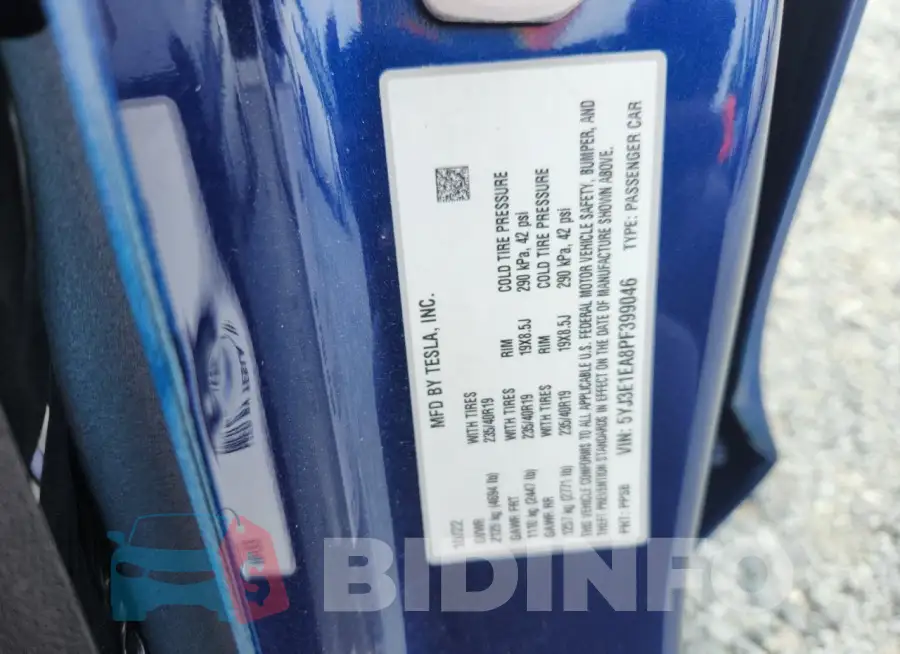 5YJ3E1EA8PF399046 Photo# 12