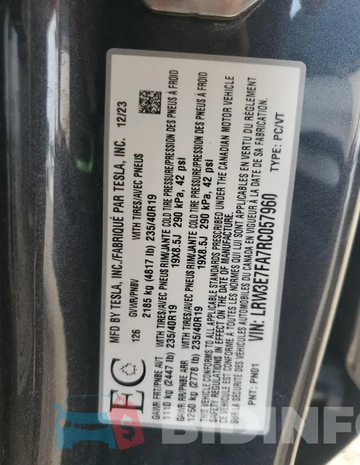 LRW3E7FA7RC057960 Photo# 13
