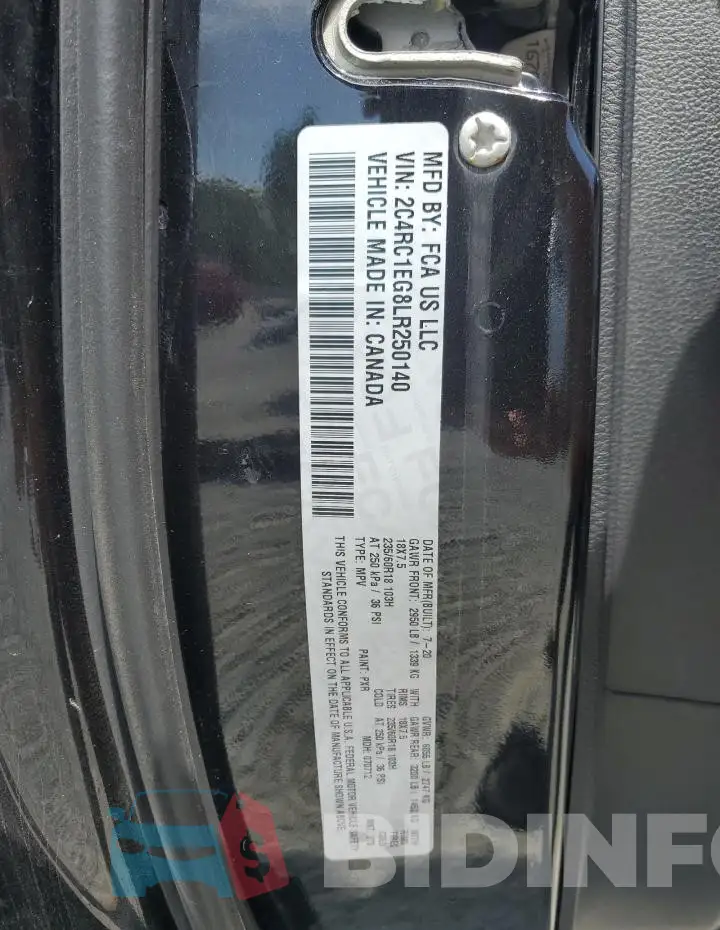2C4RC1EG8LR250140 Photo# 14