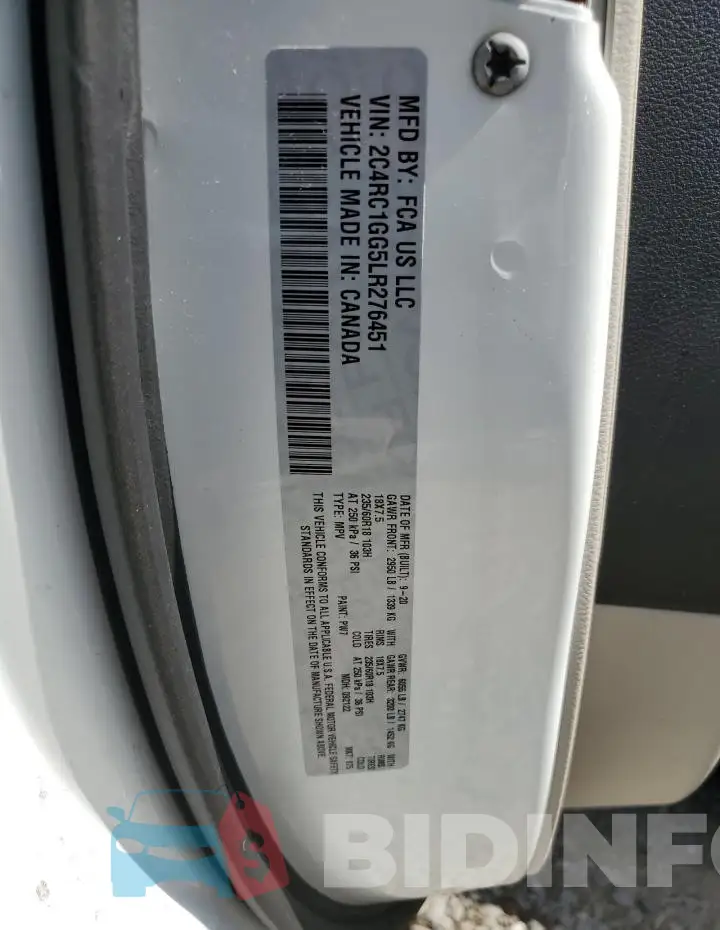 2C4RC1GG5LR276451 Photo# 13