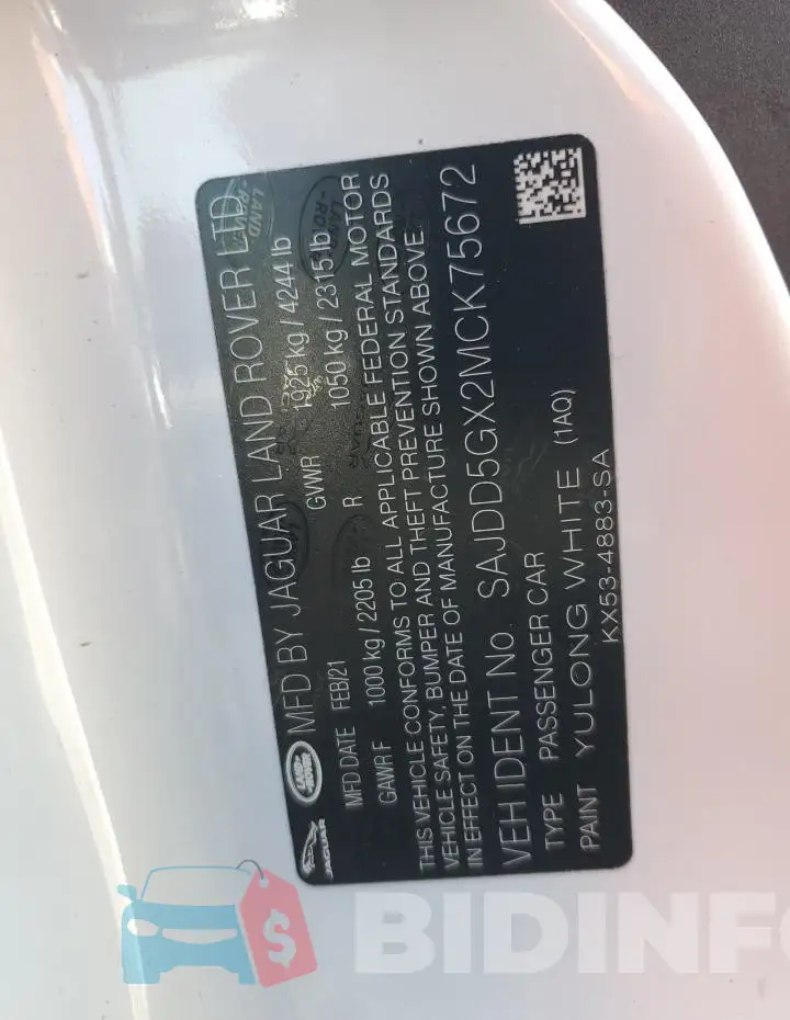 SAJDD5GX2MCK75672 Photo# 13