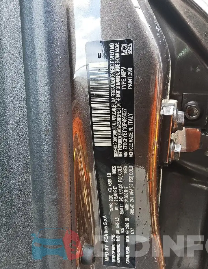 ZFBCFYBT1GP496027 Photo# 12