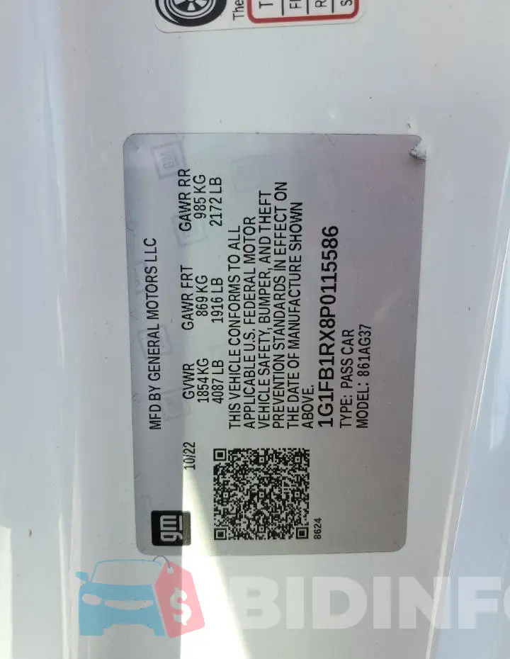 1G1FB1RX8P0115586 Photo# 12