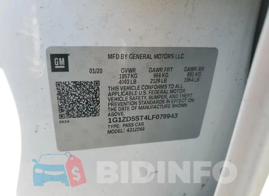 1G1ZD5ST4LF079943 Photo# 12