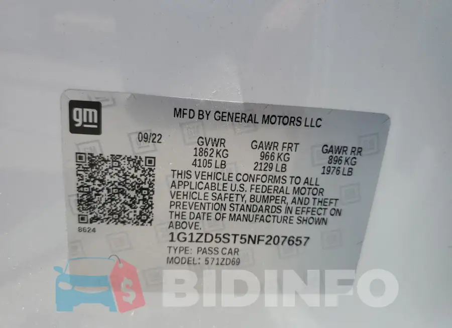1G1ZD5ST5NF207657 Photo# 12