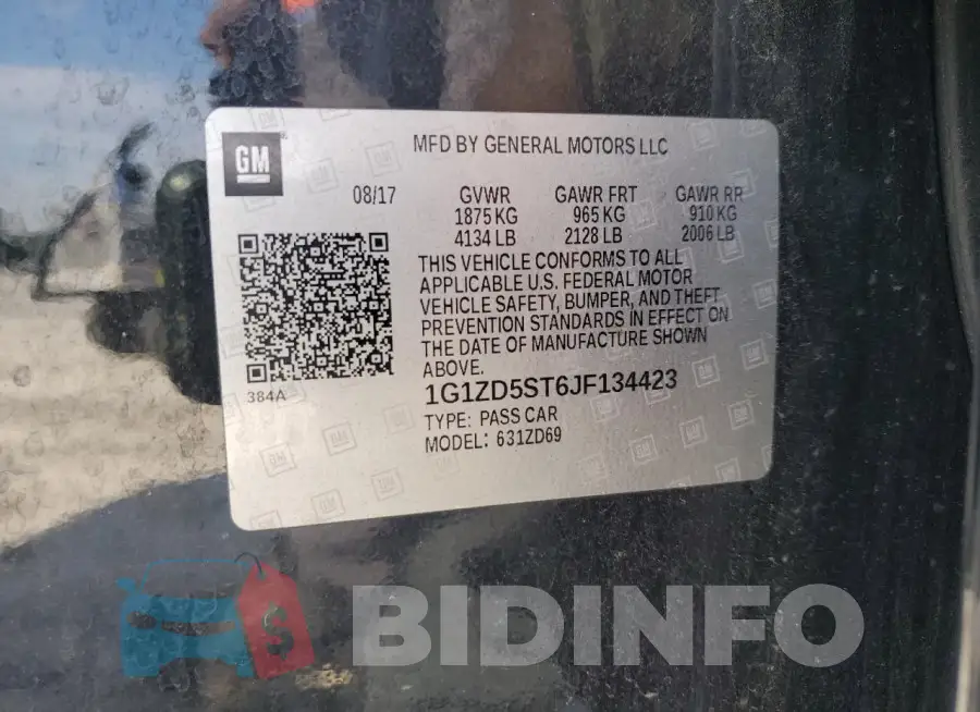 1G1ZD5ST6JF134423 Photo# 12