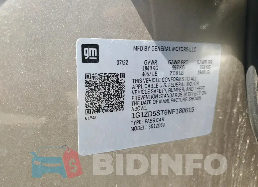 1G1ZD5ST6NF180615 Photo# 12