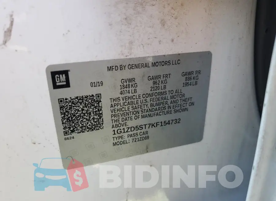 1G1ZD5ST7KF154732 Photo# 12