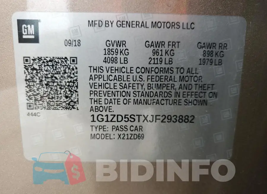 1G1ZD5STXJF293882 Photo# 12