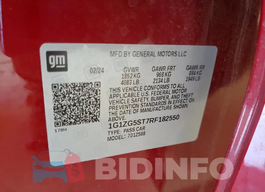 1G1ZG5ST7RF182550 Photo# 12