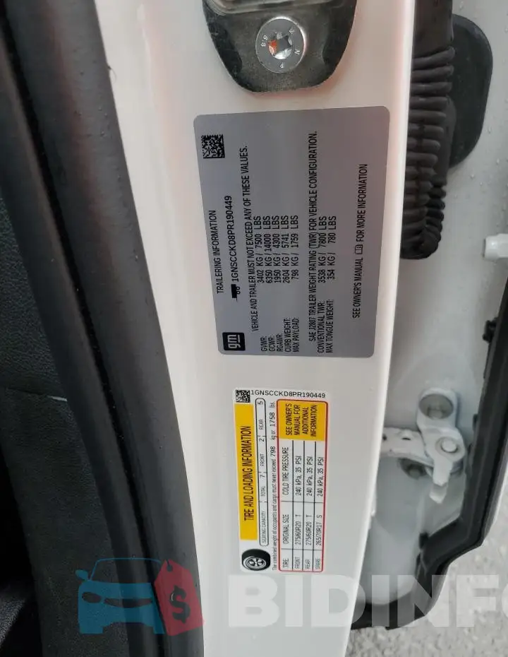 1GNSCCKD8PR190449 Photo# 14