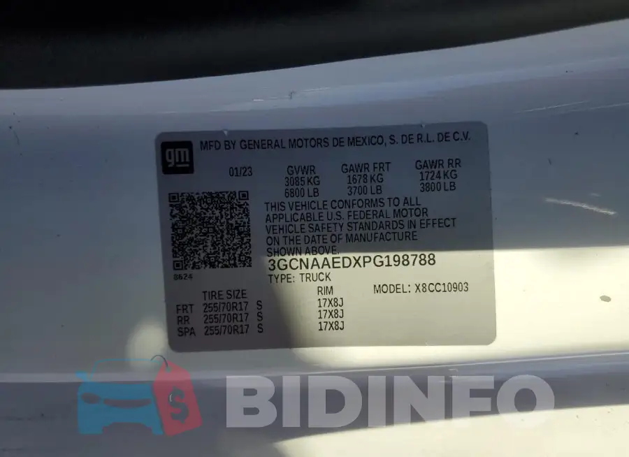 3GCNAAEDXPG198788 Photo# 12